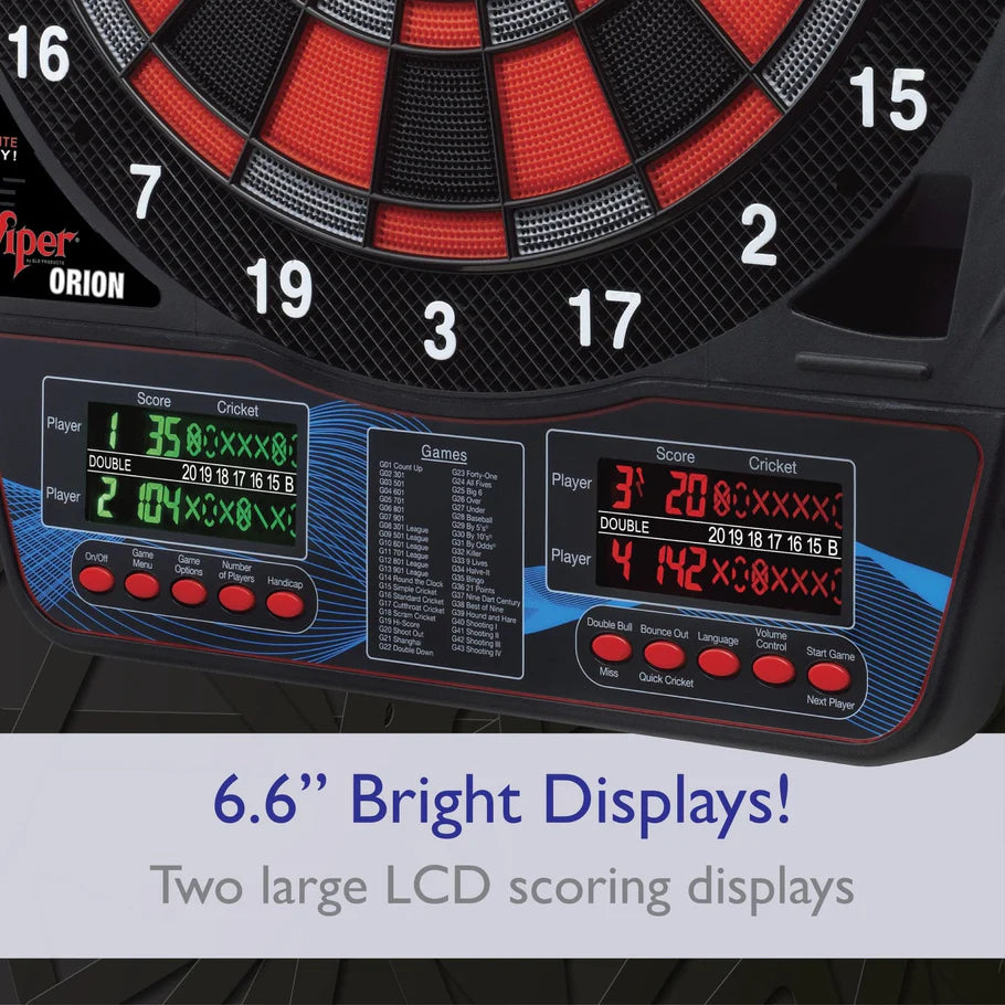 Electronic Dart Target VIPER ULTRA THIN SPIDER Professional