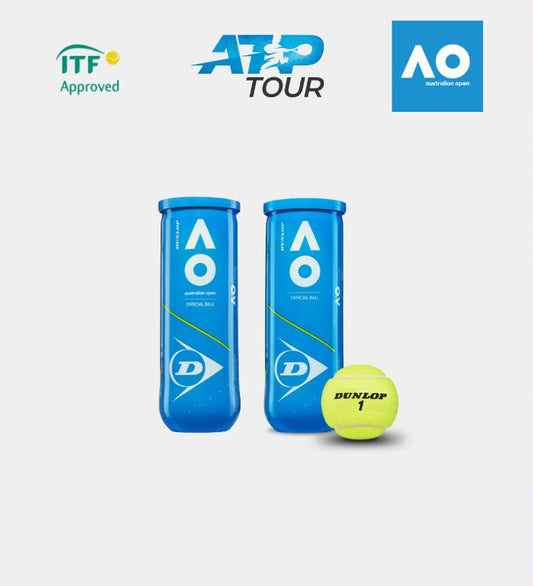 Dunlop AO 3B (Australian Open) 2 in a pack (6 balls) 